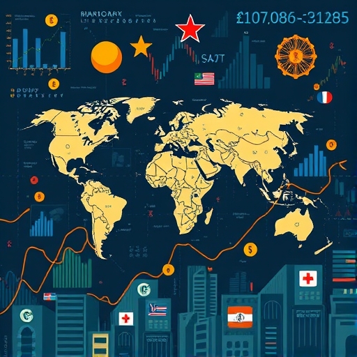 一幅插圖，展示全球貨幣交易的情況