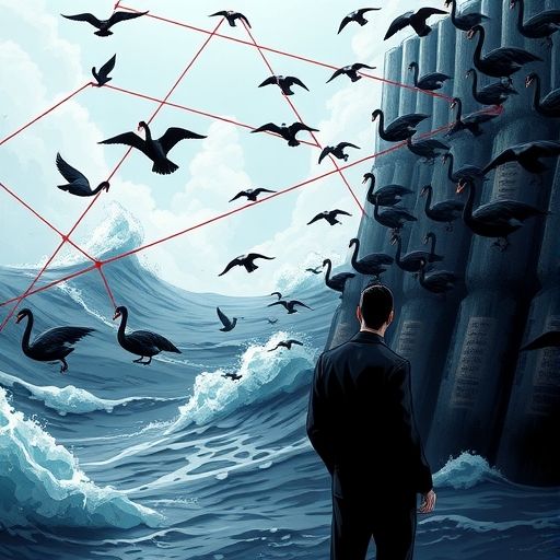 風暴海洋代表全球市場的不確定性