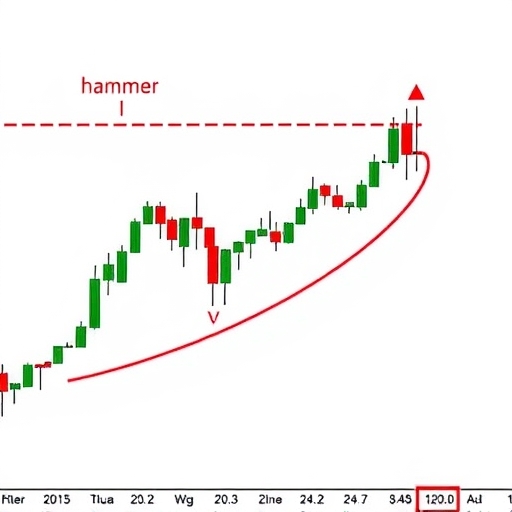 錘子線在交易圖表上的呈現