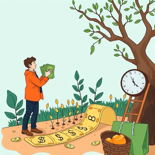 一位正在投資的男性