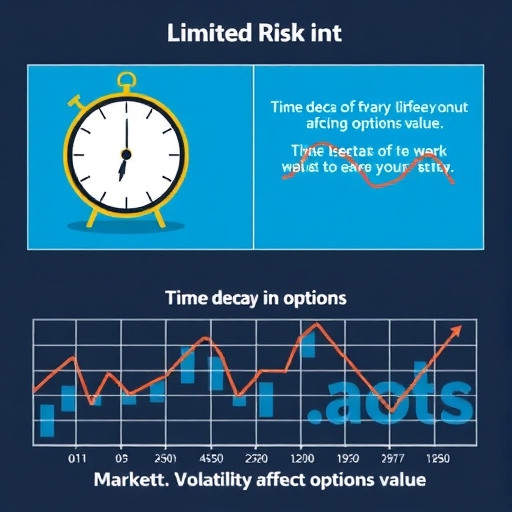 市場波動性影響選擇權價值的示意圖