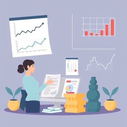 財務分析概念插圖