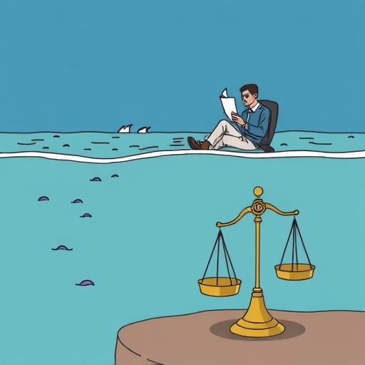 海面平靜，但隱藏著潛在的危險