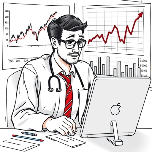 一個顯示價格變動的百分比圖表