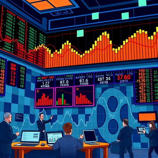 投資者正分析市場趨勢的插圖