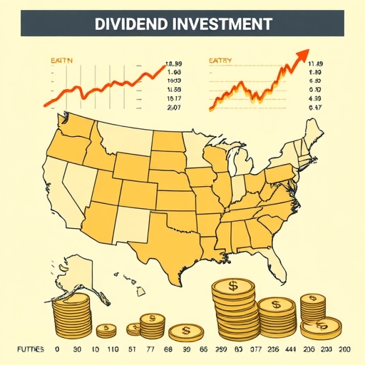 展示美股股息投資策略的插圖