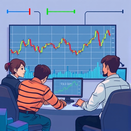 市場的相對強弱指標(RSI)走勢圖表