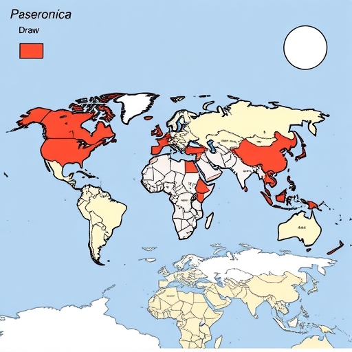 全球貨幣分佈示意圖