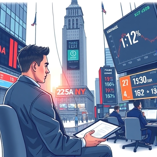 全球交易員正在分析股票圖表