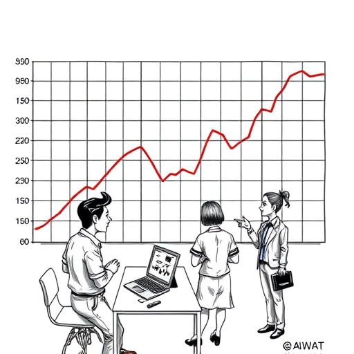 一位投資者正在分析債券市場趨勢