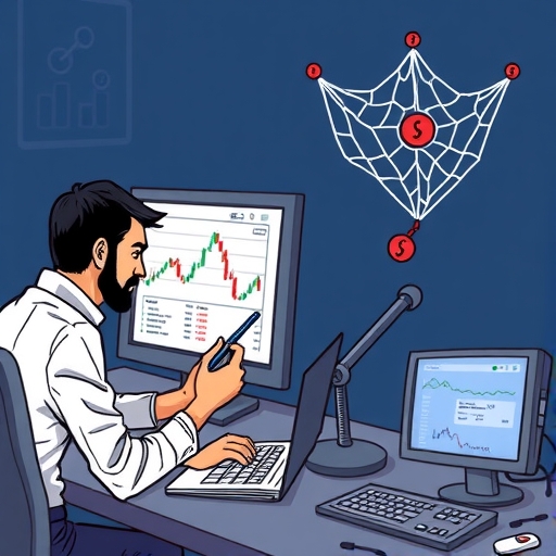 一個象徵風險管理的安全網。