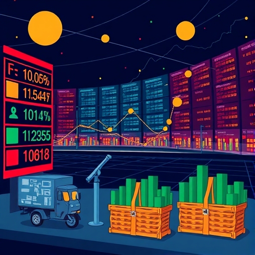 外匯市場的動態變化圖示