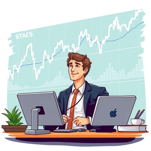 投資者正在分析價格波動