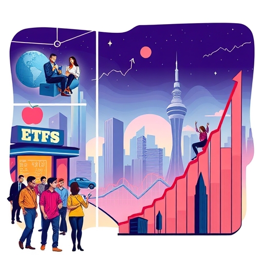 一個展現美國未來城市天際線的畫面