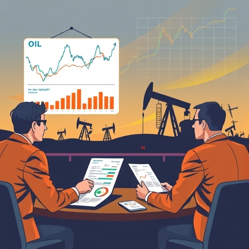 投資者正在討論原油市場趨勢
