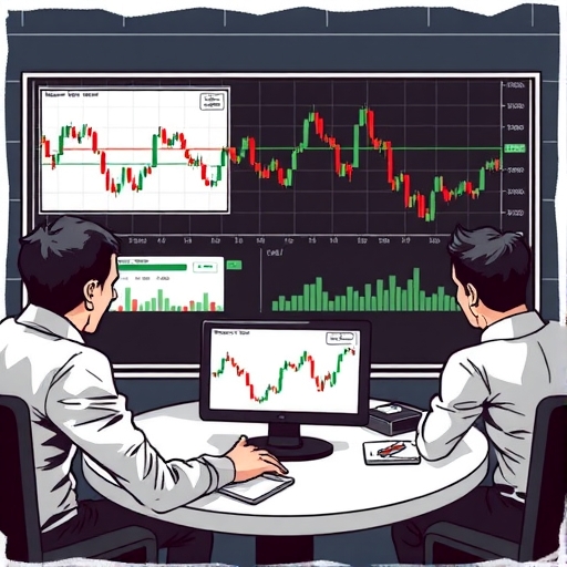 交易者正在討論市場趨勢