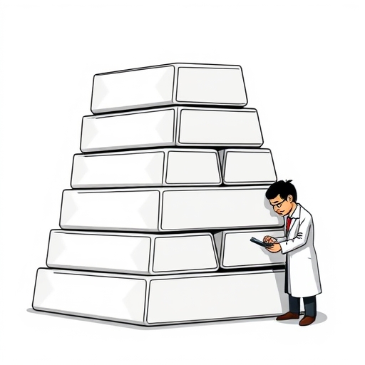 多根鉑金條優雅堆疊在一起