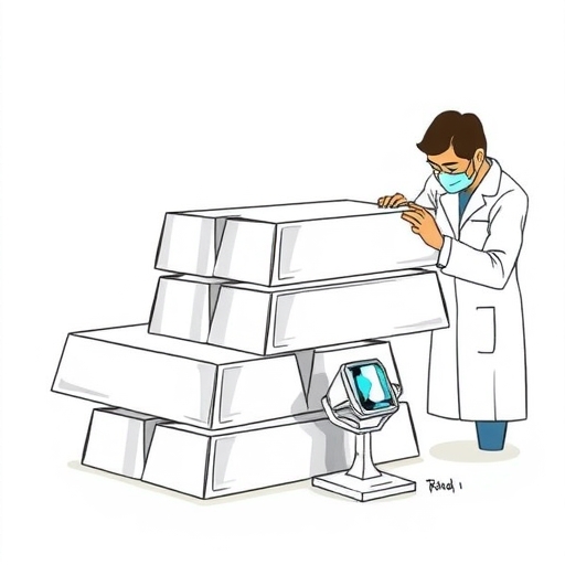 一位寶石學家正在檢查鉑金珠寶