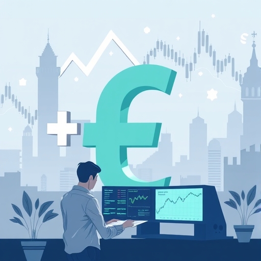 交易員分析貨幣趨勢的數位儀表板