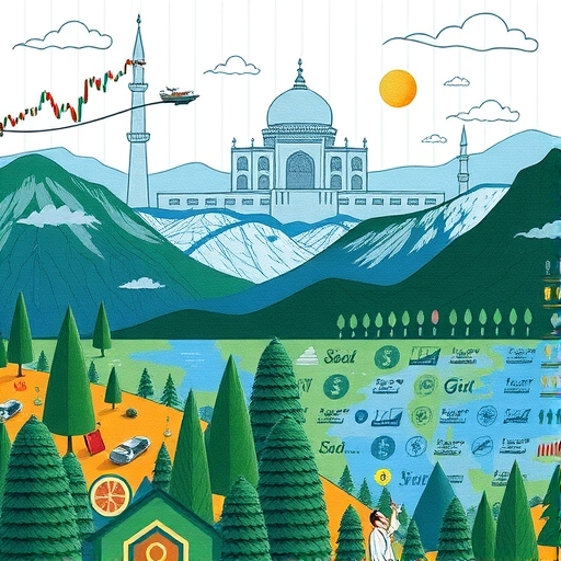 一個人正在全球金融地圖上導航