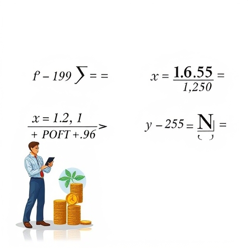 數學利潤公式的展示