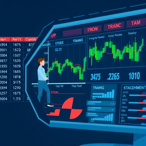 一位投資者正在分析股票訂單