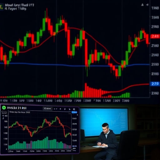 一張顯示RSI交易信號的市場分析圖表