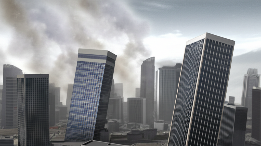 台灣城市中高樓大廈林立的景象