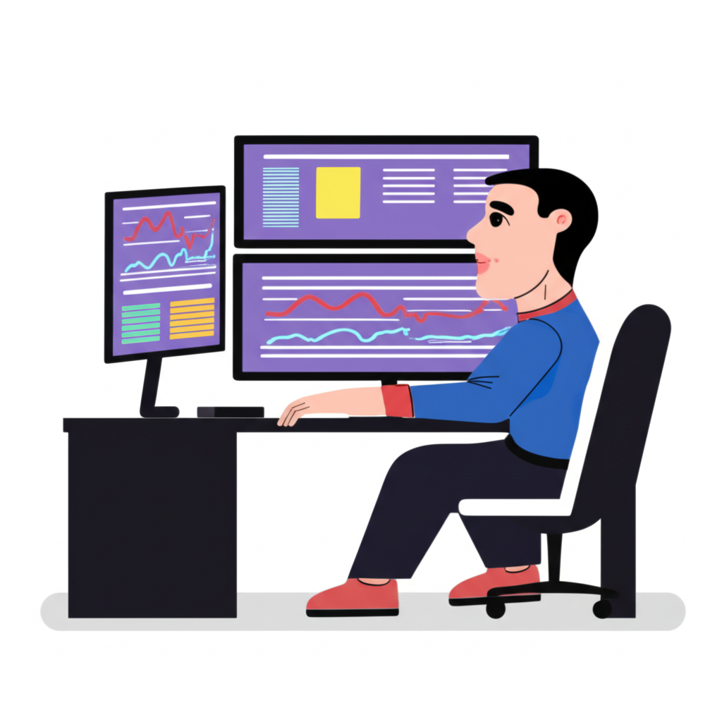 複雜的金融圖表顯示權證的價格波動