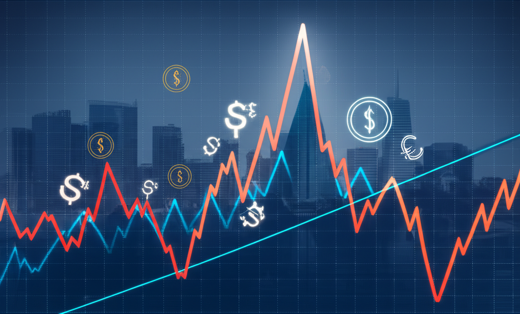 投資者分析股票K線圖以識別動能股