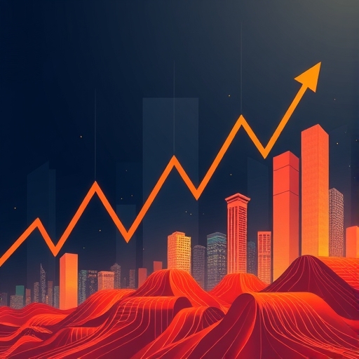 描繪市場波動的股票趨勢圖