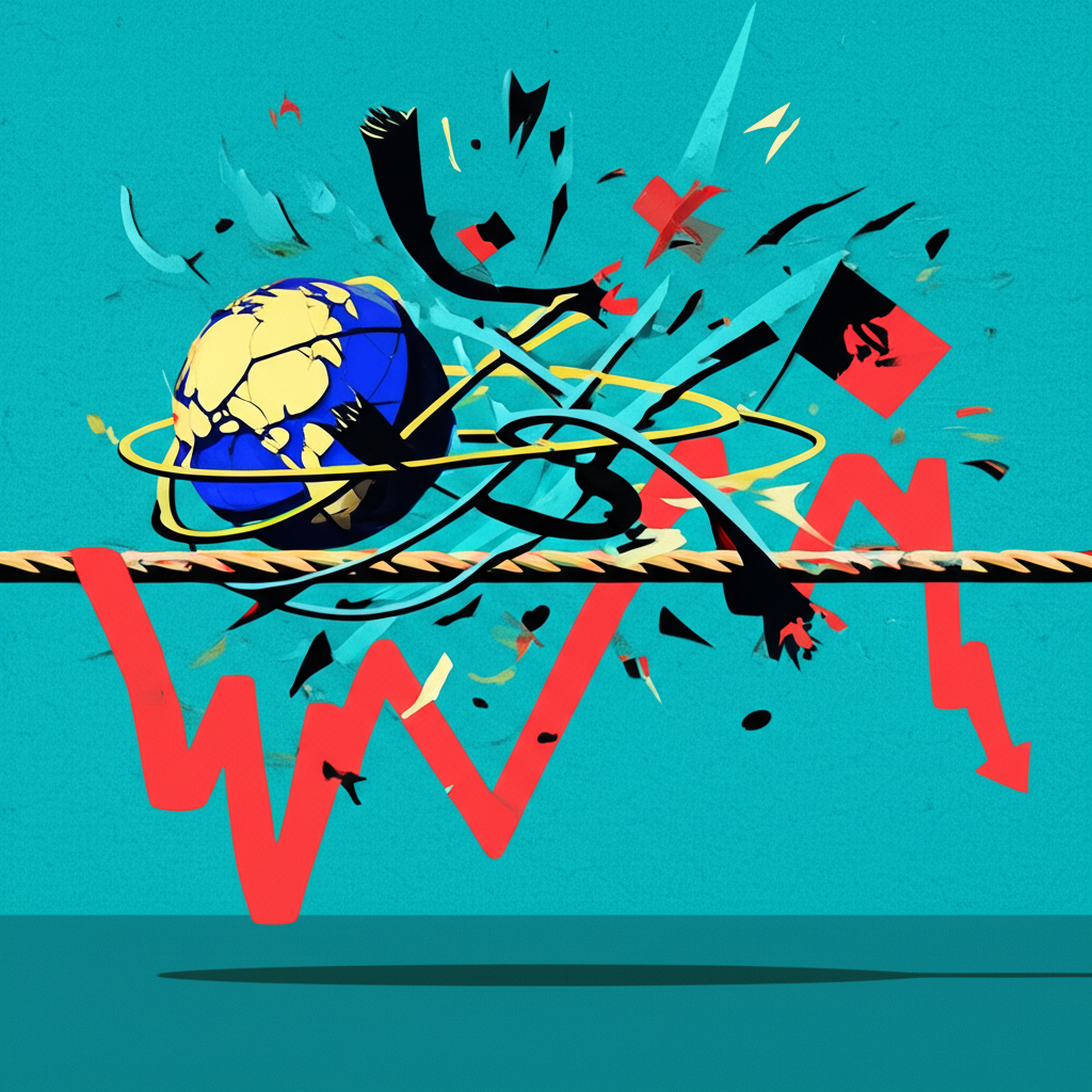 描繪白銀雙重性質的圖像,一半為銀條和銀幣象徵投資價值,另一半為太陽能板、電路板等工業應用,突顯其科技用途。