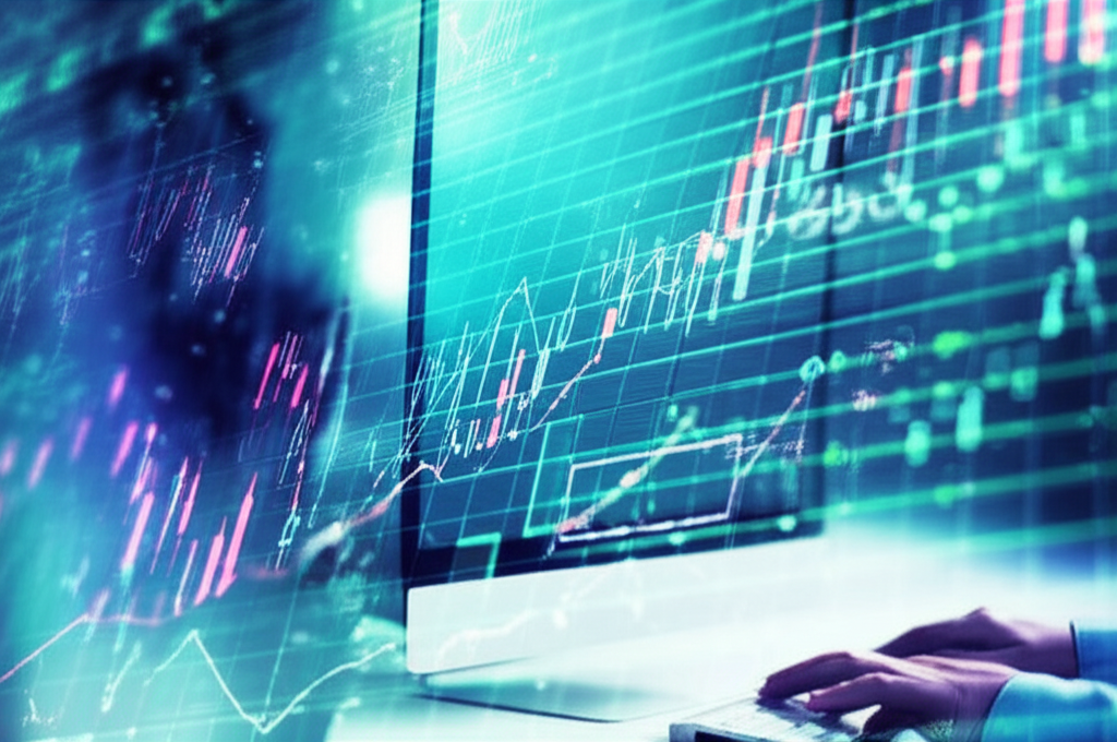 一張顯示A股「1元退市」危機的股市下跌圖，背景為上海金融區，強調市場結構性變革。