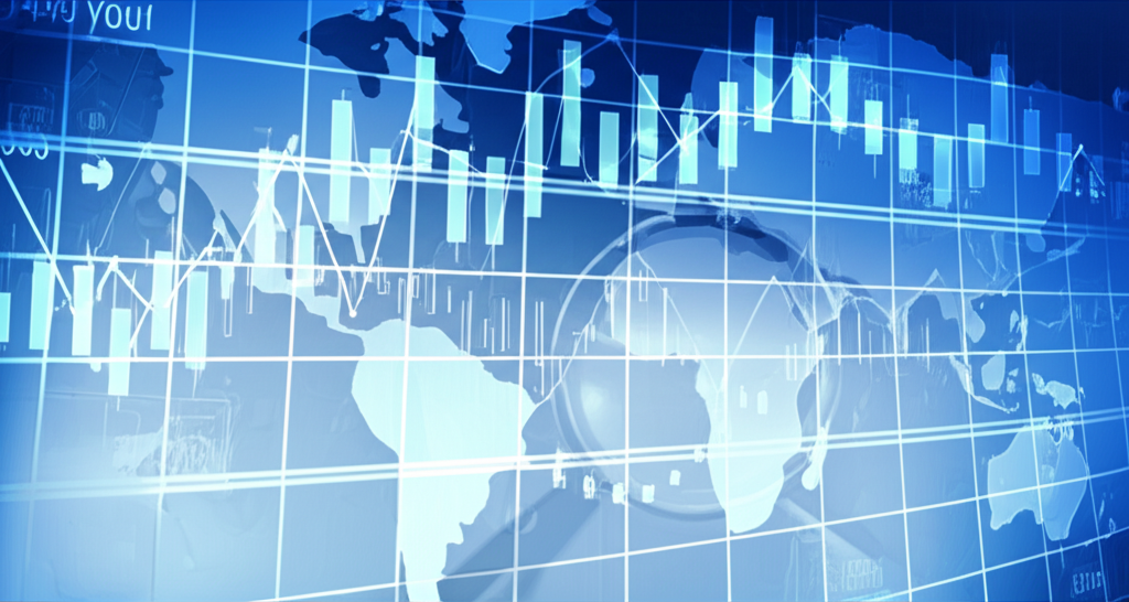 顯示即時金融數據和圖表的彭博終端機畫面