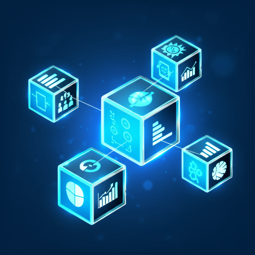 一個市場波動的曲線圖，上方有一位沉著的投資者，象徵穿越市場波動的穩健策略。