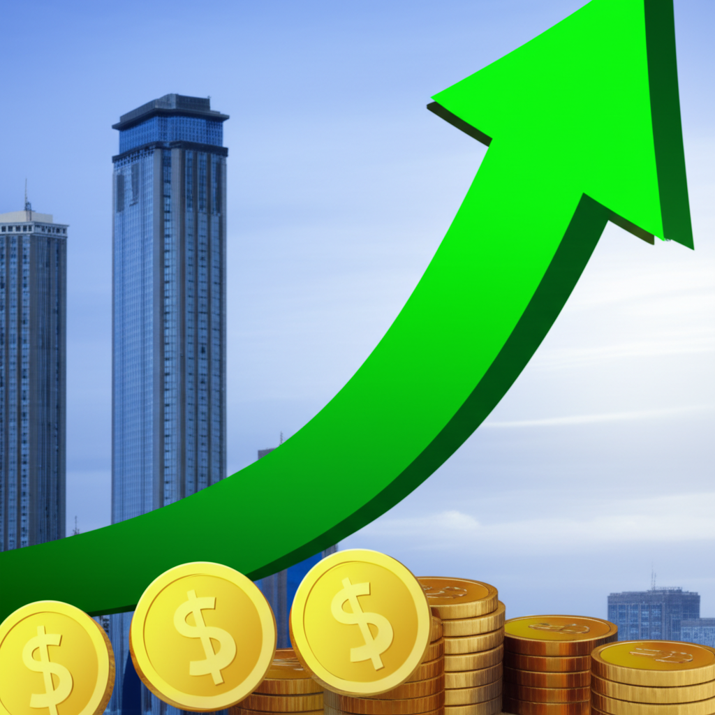 房屋與資金符號，象徵房貸循環信用額度