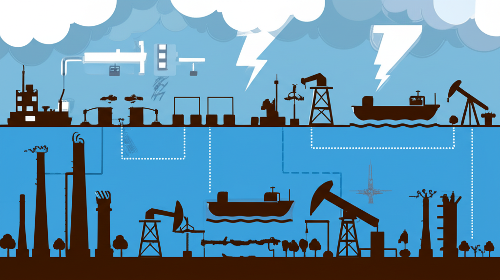 一張顯示經濟增長趨緩的圖表。