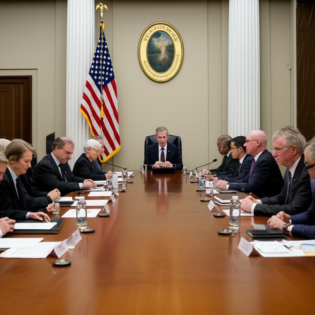 美國財政部長斯科特·貝森特發表演說