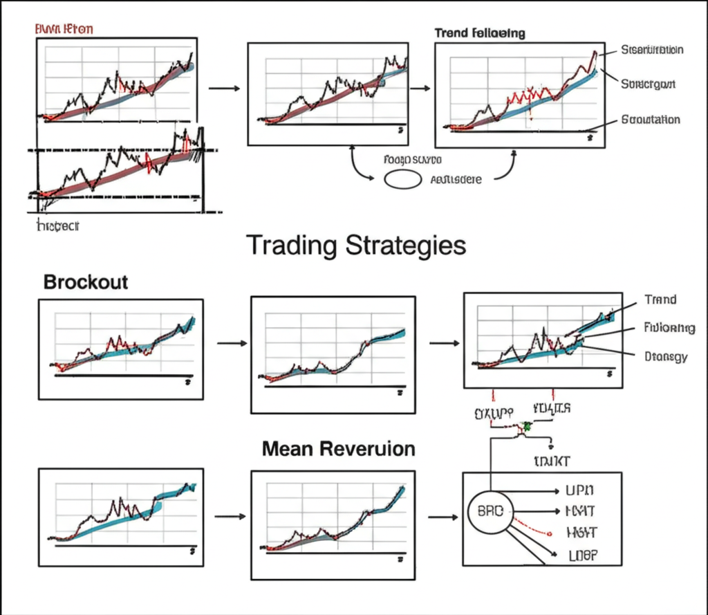 一隻手拿著智慧型手機，螢幕上顯示著綠色上漲趨勢的股票市場應用程式。