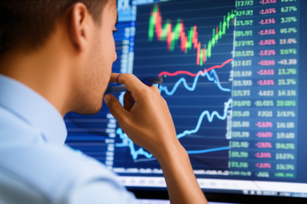 一張計算器與貨幣,象徵投資收益與稅務