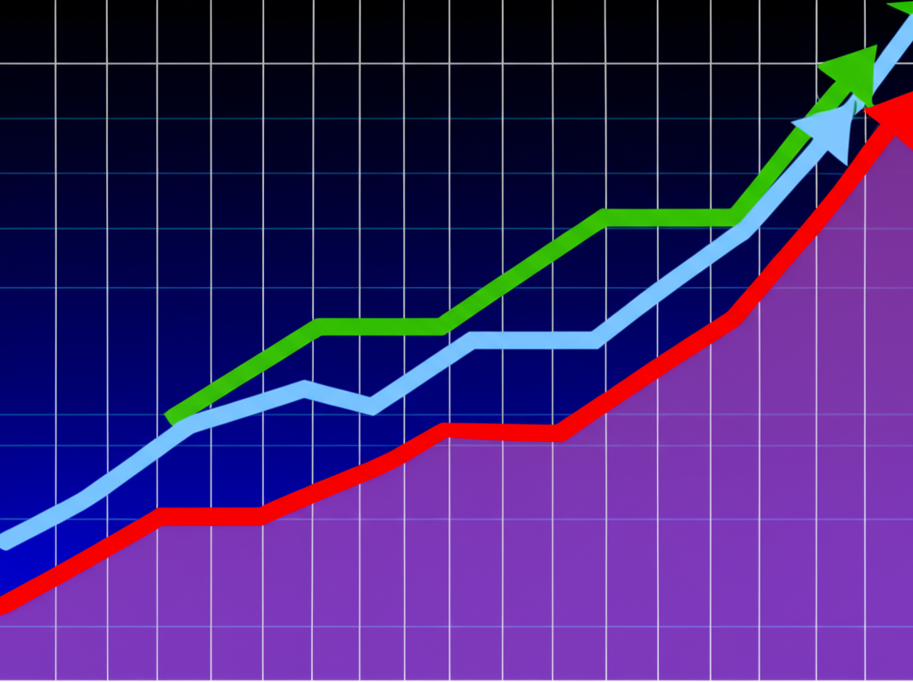 顯示全球主要經濟體基準利率在2021年至2025年間的動態變化趨勢圖表。