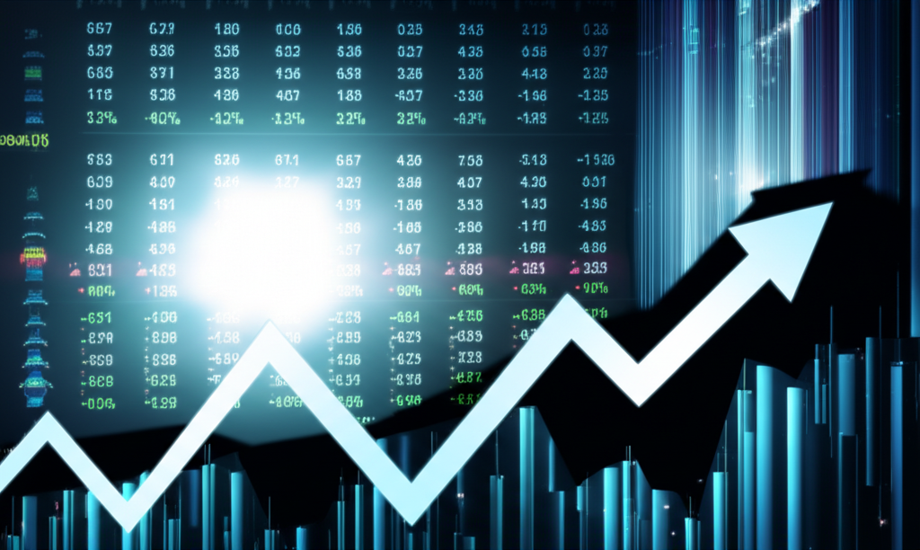 一張圖表顯示國際金融市場的匯率波動