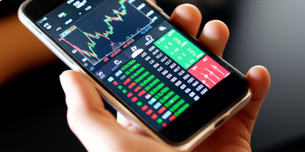 MT4/MT5 行動應用程式介面顯示圖表與交易選項