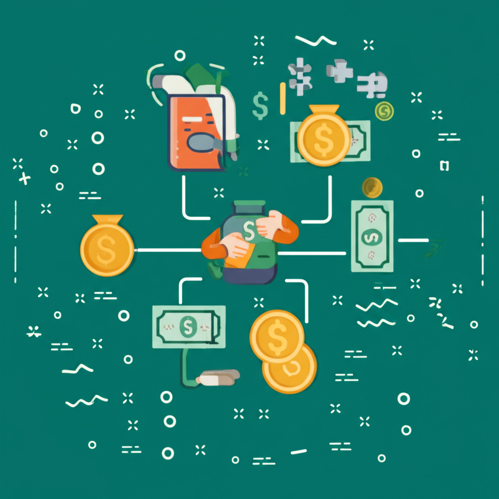 一位民眾正在檢視其個人財務報表,象徵流動性與淨值管理。