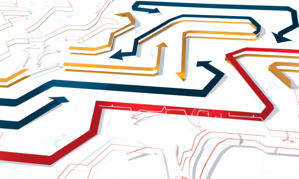 代表聯準會決策的圖示，顯示利率政策的走向。