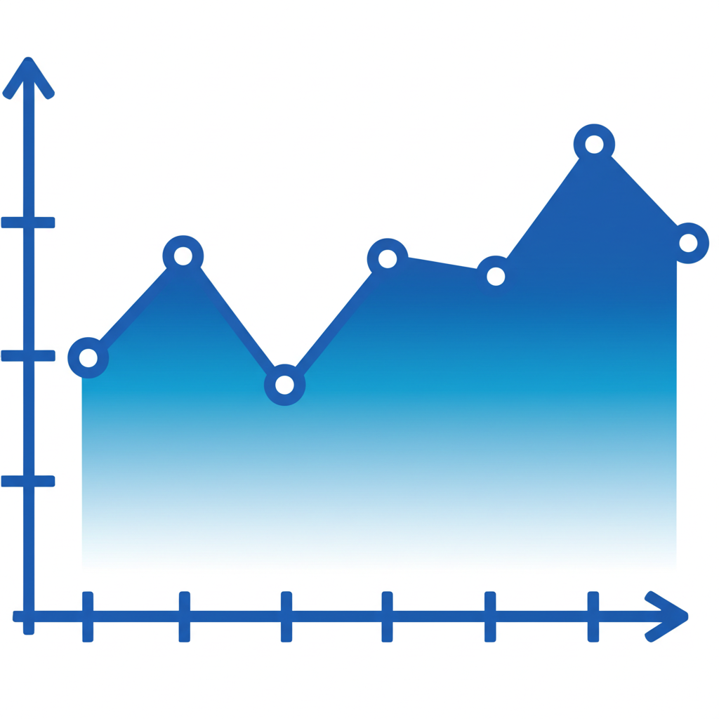 顯示美國基準利率歷史走勢的金融圖表