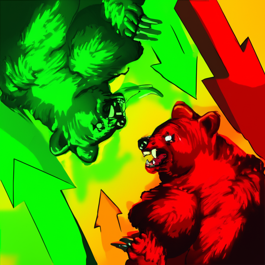 一張股票價格與MACD指標的對比圖，顯示頂背離的賣出警示。