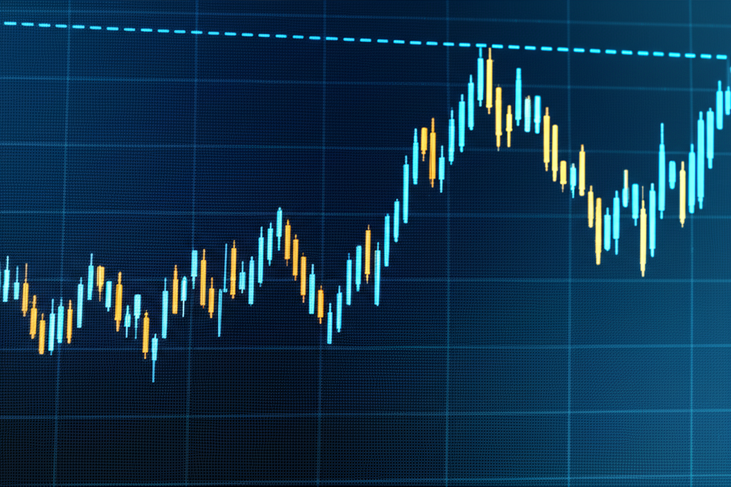 天平兩端分別放著代表快速獲利和穩健成長的標誌，象徵投資策略的權衡。