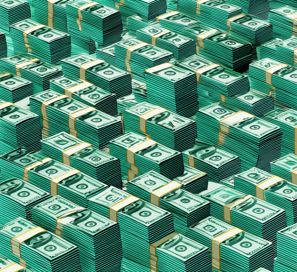 一座宏偉的中央銀行建築,傳達權威與穩定。