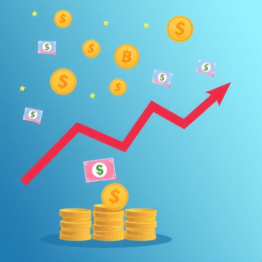 描繪匯率變動的圖示